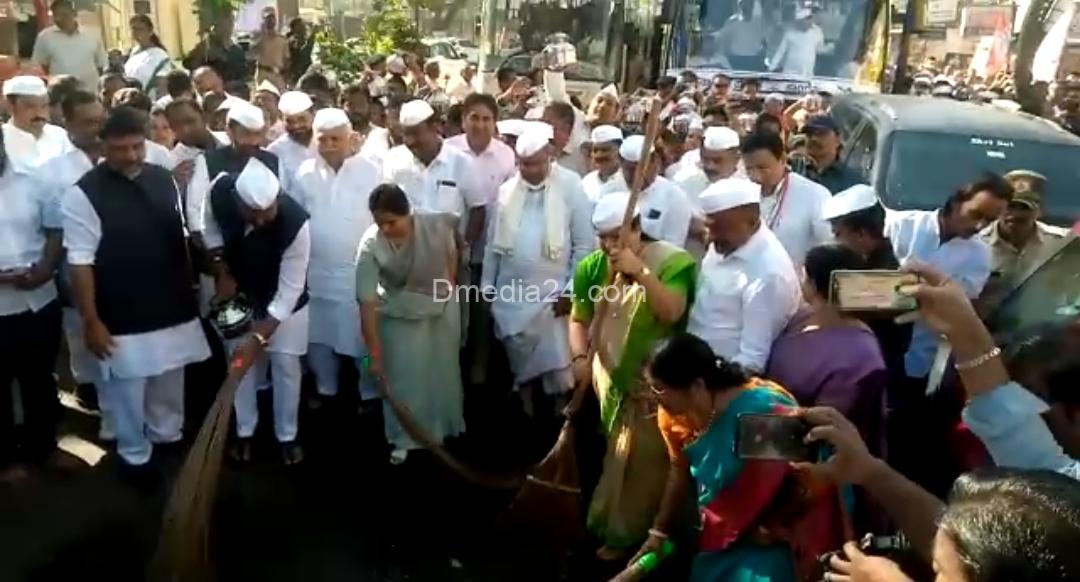 काँग्रेसच्या प्रजाध्वनी बस यात्रेला बेळगाव मधून प्रारंभ